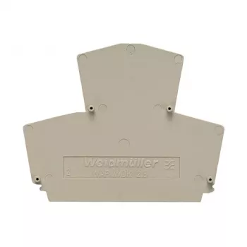 Weidmüller WAP WDK2.5 Galinė plokštelė - 20 vnt. - Wemid - Smėlio spalvos - -50 iki 120 °C - V0