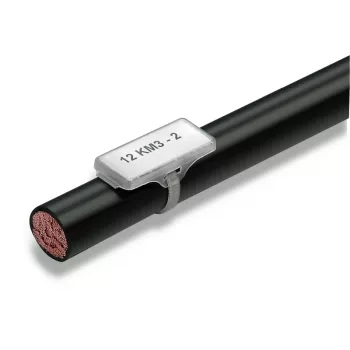Weidmüller WKM 18/43 Užsegamas laido žymeklis, juodas, polipropilenas, 11,5 mm, 100 vnt.