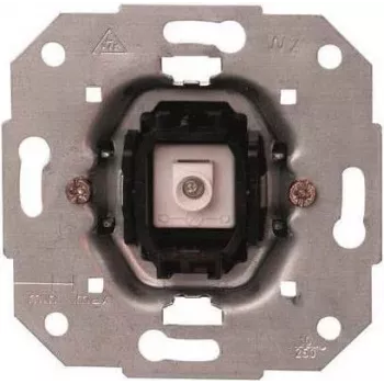 Heinrich Kopp 504600007 Jungiklio įdėklas, Dviejų krypčių jungiklis, Aliuminis, 10A 250V, IP20, Įleidžiamas montavimas, Sraigtiniai gnybtai, HK05/HK07 serijai