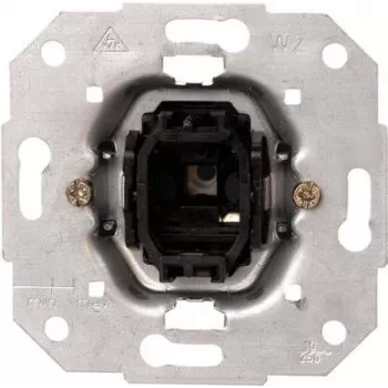 HEINRICH KOPP Serijinis jungiklio įdėklas 10A 250V Juodas Metalinis IP20