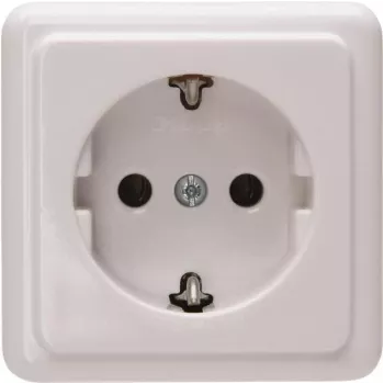Heinrich Kopp Schuko kištukinis lizdas paviršiuje montuojamas 1-vietis 16A 250V Arktinė balta 101802000