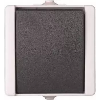 Heinrich Kopp 540656002 Perjungimo jungiklis, paviršinis montavimas, IP44, 10A, 250V, juoda/balta, termoplastikas, Paris dizainas
