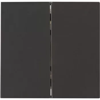 Heinrich Kopp Flush Double Rocker Switch Cover HK07 Anthracite