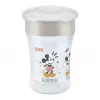 NUK Disney Mickey Mouse Magic Cup 230ml - Pilka - Polipropilenas - Gertuvė