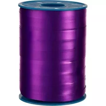 C.E. PATTBERG MEXICO Dovanų kaspinas, vienpusis aukšto blizgumo padengimas, matinė nugarėlė, violetinė, 10 mm x 250 m