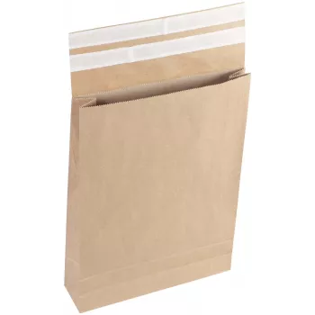 Vereinigte Papierwarenfabriken Classic Vokas su šonine kloste, dvigubas lipnus užsegimas, apytiksl. DIN D4, be langelio, rudas, 5,0 cm šoninė klostė (2FVMF000511)