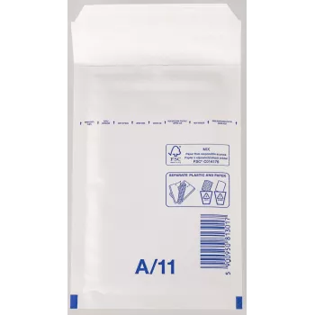 Vereinigte Papierwarenfabriken 200 VP Luftpolsterversandtaschen, skirti DIN A7 - Padded Bubble Envelopes, balti, 200 vnt. pakuotė