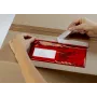 Vereinigte Papierwarenfabriken Docufix Lipnus dokumentų maišelis DL pristatymo raštui/sąskaitai faktūrai Raudonas/Skaidrus Pakuotė po 1000 vnt.