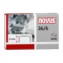 Novus Dahle Novus 26/6 Segtuvų pakuotė - 6 mm - 1000 segtuvų - Cinkuotas plienas - Sidabrinė