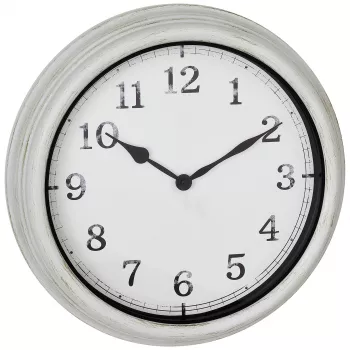 TFA 60.3067.02 Lauko metalinis sieninis laikrodis baltas 380 mm