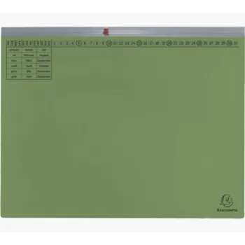 Exacompta 370125B Įprastas bylų segtuvas - Kartonas - Žalia - 320 g/m² - 265 mm - 316 mm