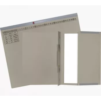 Exacompta 370210B Įprastas bylų aplankas - Kartonas - Pilka - 320 gsm - 265 x 316 mm - A4