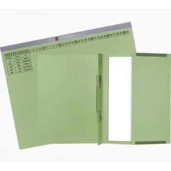 Exacompta 370225B Įprastas segtuvas - Kartonas - Žalia - 320 g/m² - 265 x 316 mm - A4