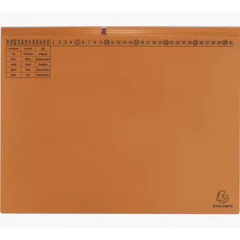 Exacompta 370309B Elastinis aplankas - A4 - Kartonas 320 g/m² - Oranžinė