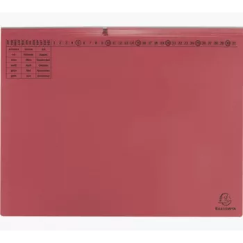Exacompta 370403B Įprastas bylų aplankas - Kartonas - Raudona - 320 g/m² - 265 x 316 mm