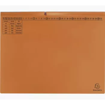 Exacompta 370409B Įprastas dokumentų aplankas - Kartonas - Oranžinė - 320 g/m² - 265 mm - 316 mm