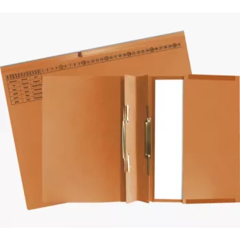 Exacompta 370409B Įprastas dokumentų aplankas - Kartonas - Oranžinė - 320 g/m² - 265 mm - 316 mm