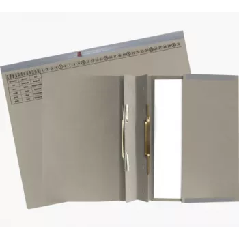 Exacompta 370410B Lever Arch File A4 80mm Spine Grey Cardboard 320 g/m²
