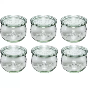 WECK Tulip Jar 580ml rinkinys 6 vnt.