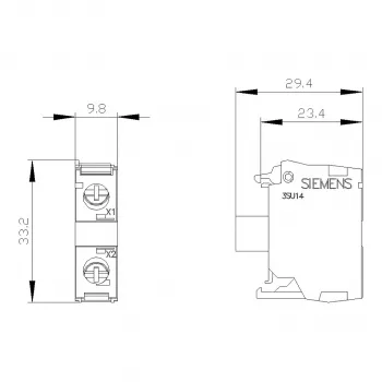Siemens SIRIUS ACT LED modulis su integruotu šviesos diodu AC/DC 24V Baltas