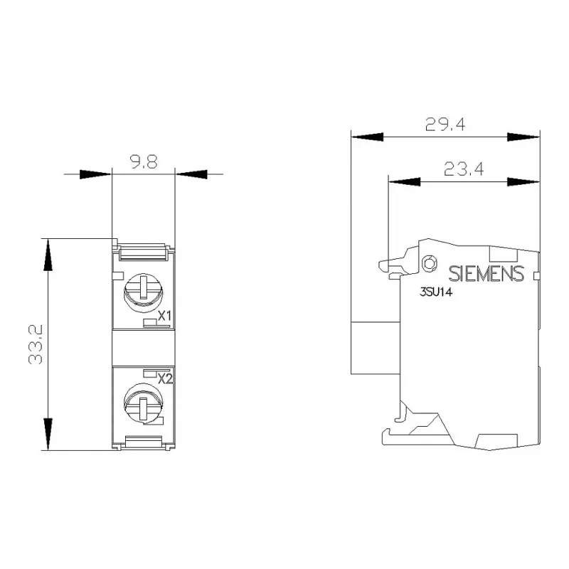 Siemens SIRIUS ACT LED modulis su integruotu šviesos diodu AC/DC 24V Baltas