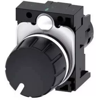 Siemens 3SU1200-2PS10-1AA0 SIRIUS ACT potenciometras 10 kOhm, 22 mm, juodas, varžtinis gnybtas