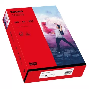 Papyrus Tecno Colors A4 kopijavimo popierius, intensyviai raudonas, 160 g/m2, 250 lapų