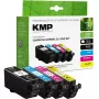 KMP suderinamas rašalo kasečių rinkinys 4 vnt. juoda, žydra, purpurinė, geltona, skirtas Canon PGI-525/CLI-526