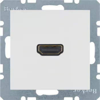 Berker 3315438989 HDMI įdėklas, baltas
