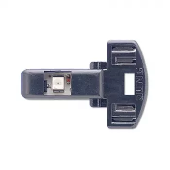 JUNG 90-LED BL LED apšvietimo įdėklas, baltas LED, juodas korpusas, skirtas jungiklių programoms 506 U, 507 U, 502 U, 806 W, 807 W, 802 W, 806 NAW, 606 W, 607 W, 602 W, 606 NAW, 506 KOU, 502 KOU