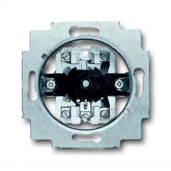 Busch-Jaeger 2723 U universalios serijos jungiklis, 2 polių, 10 AX, 250 V AC, įleidžiamas, metalinis, 6415/24
