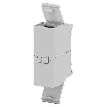Striebel & John ZED45U RJ45 dvigubo lizdo modulis, Cat.6, neekranuotas, poliarinė balta