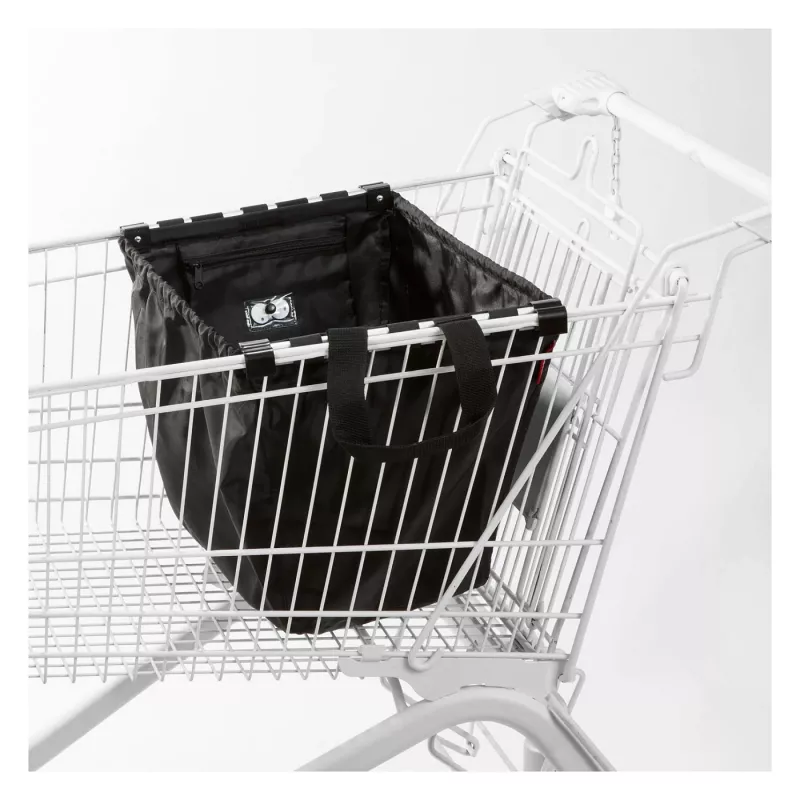 Reisenthel Easyshoppingbag Black - 30L apsipirkimo krepšys su vežimėlio tvirtinimu
