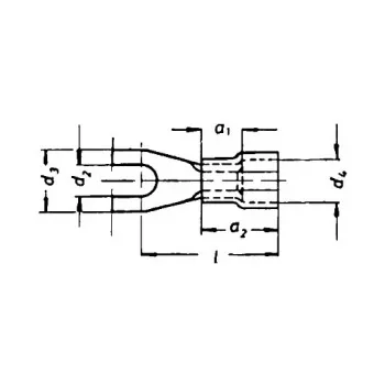 Klauke presuojama kabelio antgalis 1,5-2,5 mm² izoliuotas 630C/5