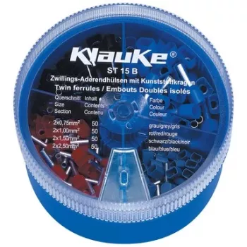 Klauke kabelių antgalių rinkinys 1000 vnt. 0,5-2,5 mm²