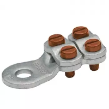 KLAUKE 586R10 Redukuojanti presuojama jungtis, aliuminis į varį, 50 mm² į 35 mm², alavuota, 46 mm