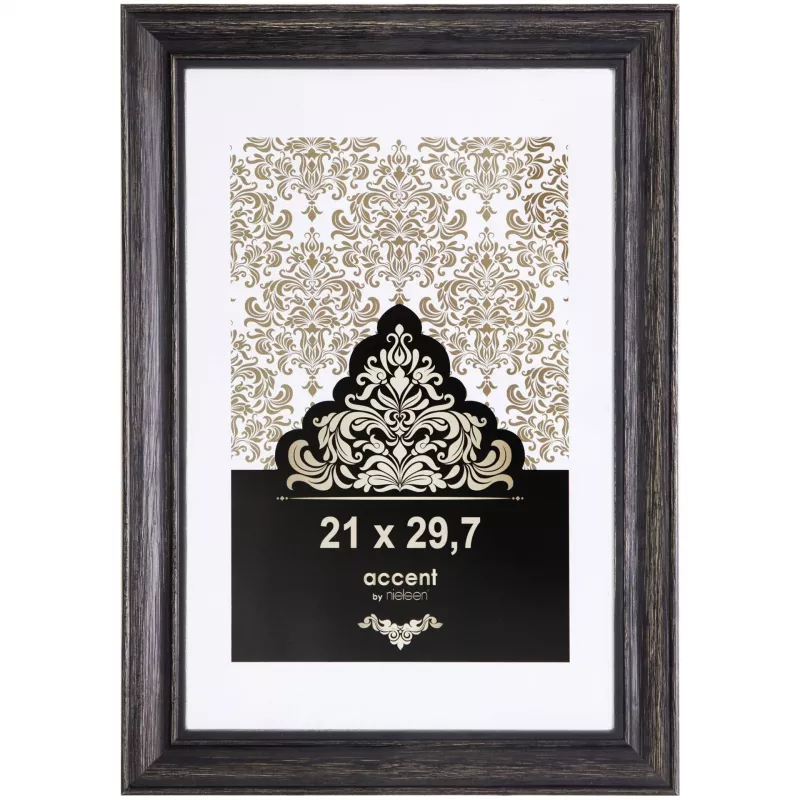NIELSEN DESIGN Accent Vintage Picture Frame DIN A4 21x29.7 cm Wood Black