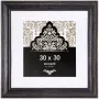 NIELSEN DESIGN Accent Vintage 30x30 Wood Black Picture Frame