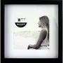 NIELSEN DESIGN Nielsen Aura Black 20x20 Wood Picture Frame with Mat