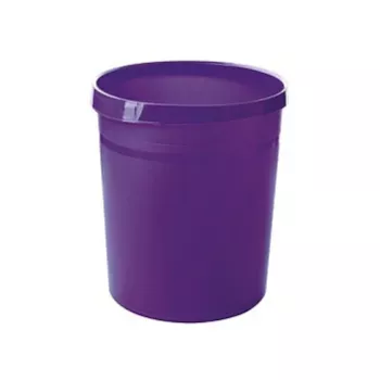 HAN GRIP 18L apvali šiukšliadėžė, polipropilenas, violetinė, 312 mm x 312 mm