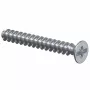 KAISER ELEKTRO 2472-25 Įrenginio varžtas M3,5 x 25 mm, plokščia galvutė, plyšinis, plieninis, cinkuotas, sidabrinis, 1 vnt.