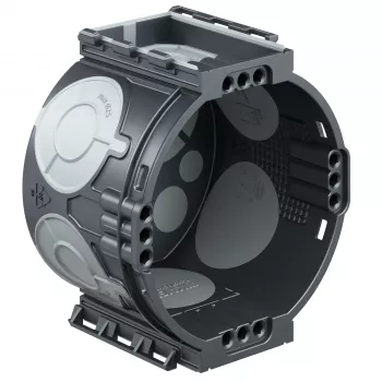 Kaiser Elektro ECON® UP1 įleidžiama įrenginio dėžutė, hermetiška, 4x3 varžtų kupolai, 60mm skersmuo, 46mm gylis, be halogenų plastikas, IP20