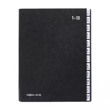 PAGNA Classic 44 skyrių stalinis organizatorius - A4 - Juoda - Vertikali - 265 x 55 x 340 mm