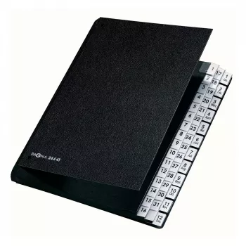 PAGNA Classic 44 skyrių stalinis organizatorius - A4 - Juoda - Vertikali - 265 x 55 x 340 mm