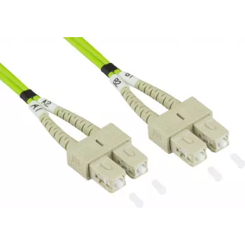 GoodConnections Alcasa LW-8075SC5 Fiber Optic Patch Cable 7.5 m LSZH OM5 SC Duplex Green