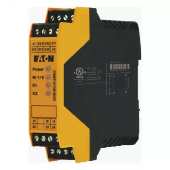EATON ESR5-NO-21-24VDC Apsauginė Relė Avarijos Stabdymui 24V DC 2NO+1NC DIN Bėgis