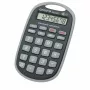 Genie 982 AM kišeninis skaičiuotuvas su apsauginiu dėklu, 8 skaitmenų LCD ekranas, dvigubas maitinimas (saulės ir baterija), juoda/pilka
