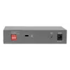 LevelOne GEP-0531 Nevaldomas PoE+ jungiklis, 3x GE PoE+ (30W) + 1x Hi-PoE (60W), 60W biudžetas, plastikinis stalinis