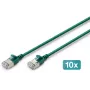 DIGITUS CAT 6A F-FTP Slim Patch Cable, Copper, LSZH, 0,5 m, Pilka