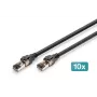 DIGITUS CAT 8.1 S-FTP Patch Cable, Cu, LSZH, 0,5 m, pilka